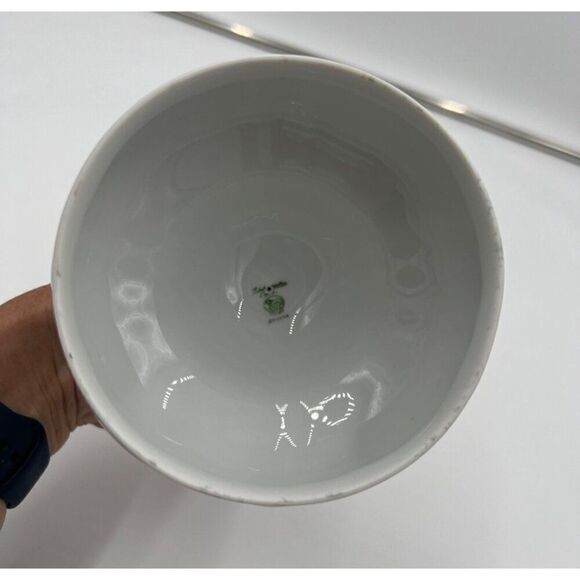 Hutschenreuther Sylvia Round Butter Covered Dish Set Grey Rose German Porcelain - Picture 7 of 8